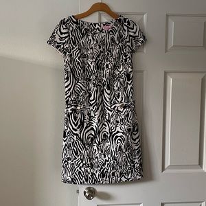 Lilly Pulitzer size M brown zebra print dress